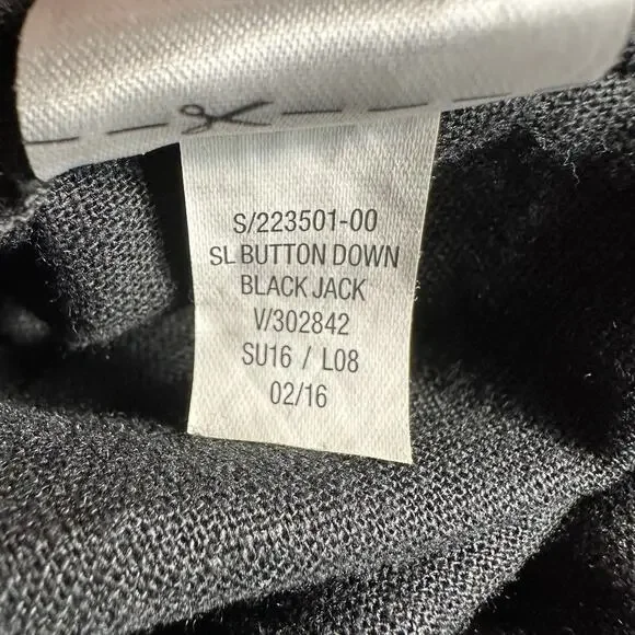 Old Navy BLACK JACK Sz X Large Linen Blend Button Front Sleeveless Maxi Sundress - Picture 8 of 8